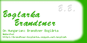 boglarka brandtner business card